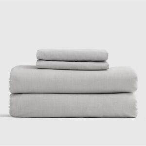 QUINCE Bamboo Cashmere Sheet Set Grey 6444